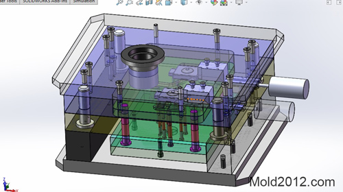 فیلم آموزش طراحی قالب تزریق پلاستیک solidworks